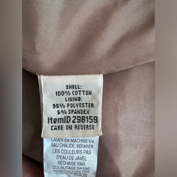 L.L. Bean Vintage Womens Windowpane Cotton Trousers Classic Fit Size 8 M/T Lined - Picture 8 of 10